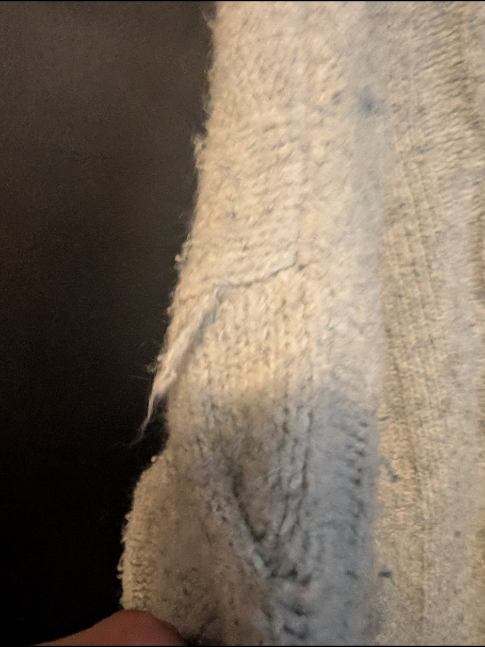 Dynamite Cable-Knit Crew Sweater in Light Gray Cropped Warm Cozy Wool Like - Picture 4 of 9